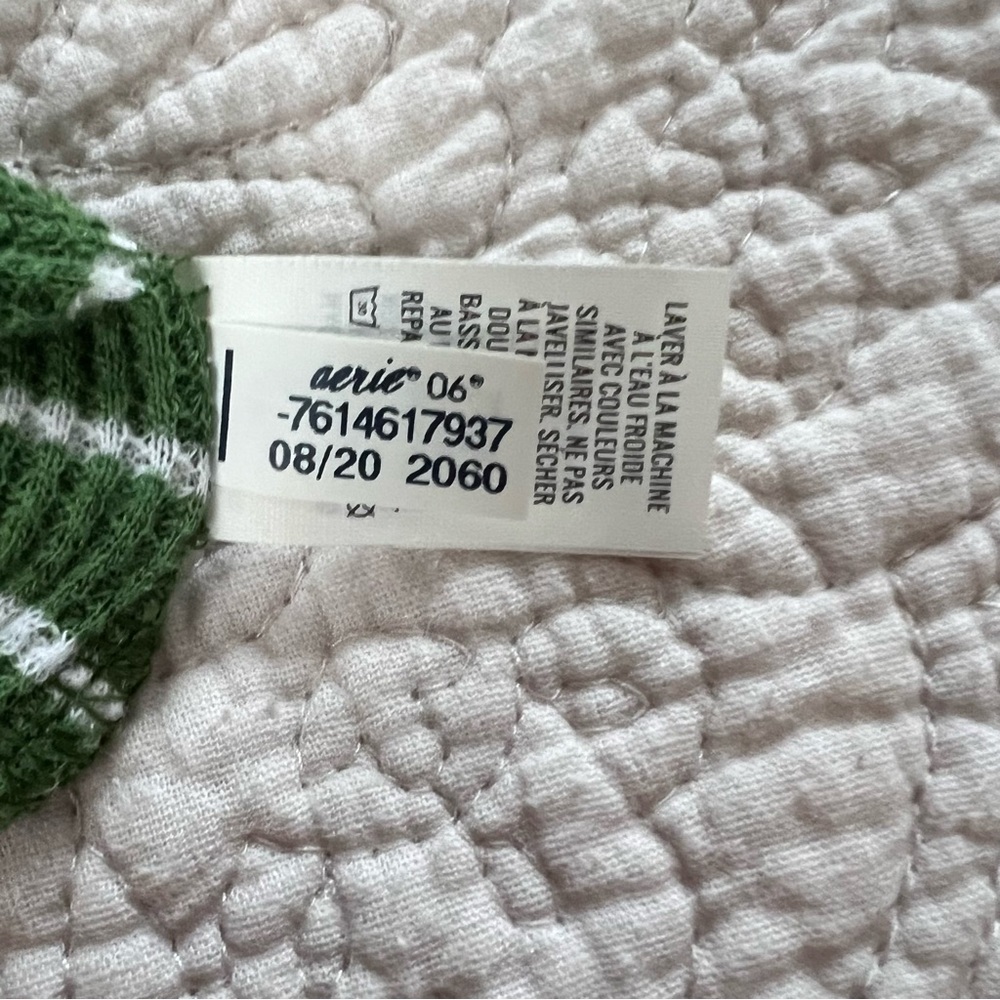 Aerie: Soft Stripped Waffle Thermal Women’s Size Medium - Picture 7 of 7